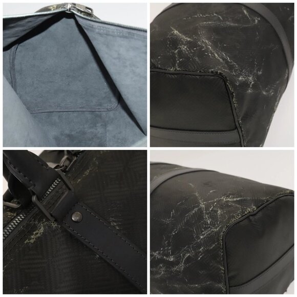 LOUIS VUITTON Damier Carbon Keepall 45 Boston Bag Black - Picture 13 of 16